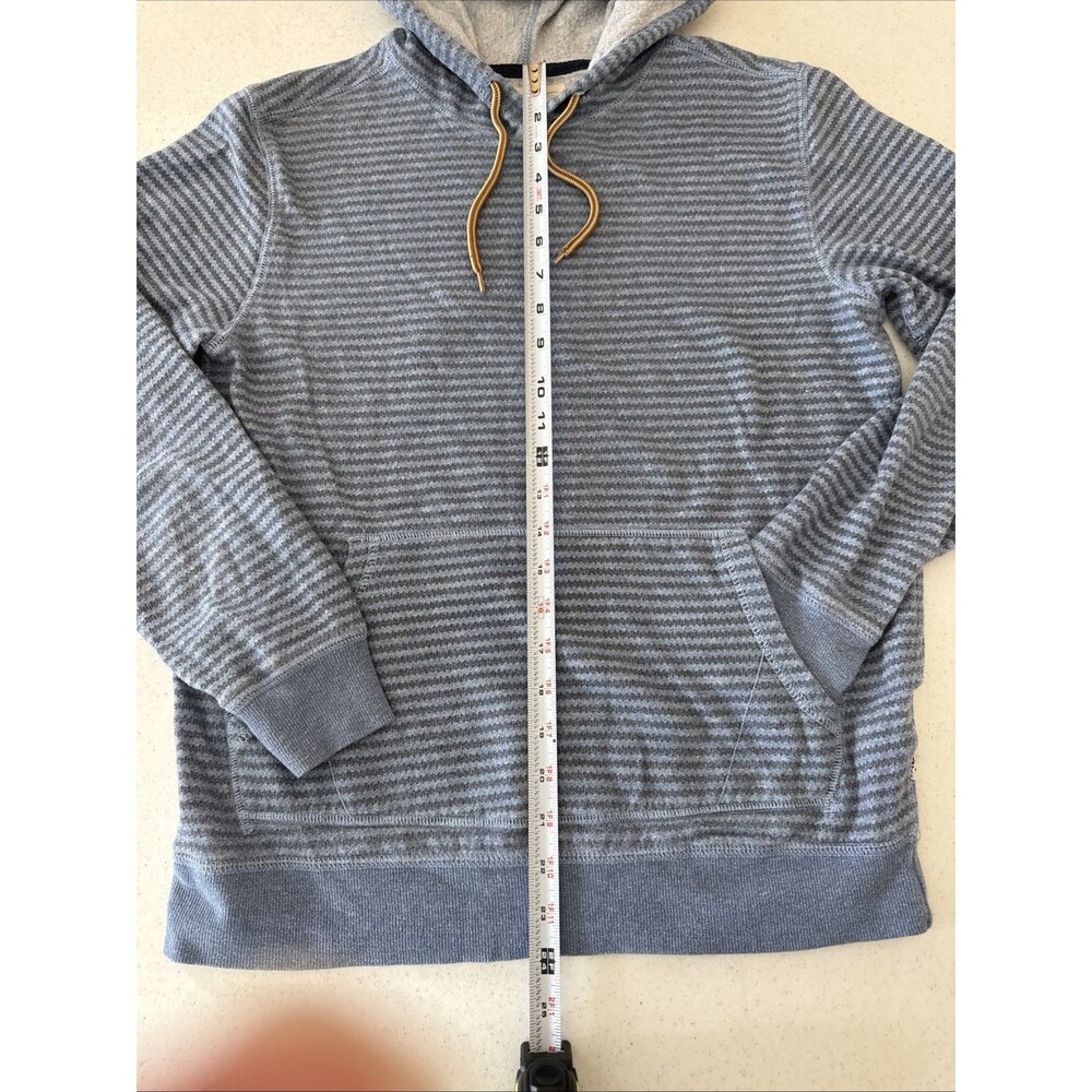 Levi’s Levi Strauss Co. Men’s Grey Striped Sweatshirt Pullover Hoodie Small - Picture 11 of 16